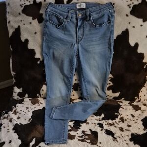 Crown & Ivy Blue Skinny Jeans with Stretch